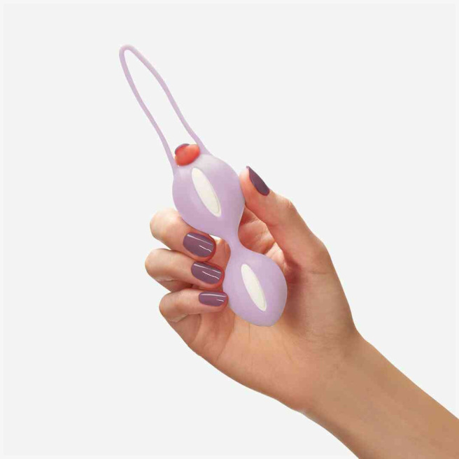 Smartballs duo - Boules de Geisha - Blanc et lilas Smartballs duo - Boules de Geisha - Blanc et lilas