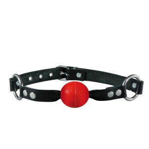 Baillon Noir boule rouge