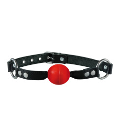 Baillon Noir boule rouge Baillon Noir boule rouge