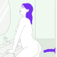 Bouncer - Dildo - Violet Flashy