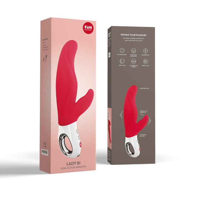 Lady bi - Vibromasseur Rabbit - Rouge indien Lady bi - Vibromasseur Rabbit - Rouge indien