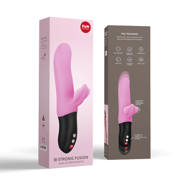 Bi Stronic Fusion - Vibromasseur Rabbit va et vient - Candy rose Bi Stronic Fusion - Vibromasseur Rabbit va et vient - Candy rose
