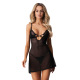 Alliane nuisette et string - Noirs
