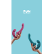 Share Lite - Gode à double extrémité - Bleu
