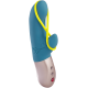 Amorino - Vibromasseur Rabbit silencieux - Pétrole et jaune fluo