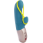 Amorino - Vibromasseur Rabbit silencieux - Pétrole et jaune fluo