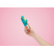 Amorino - Vibromasseur Rabbit silencieux - Pétrole et jaune fluo
