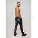 H067 Pantalon long en wetlook serpent avec poches arrière