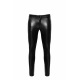 H067 Pantalon long en wetlook serpent avec poches arrière