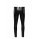 H067 Pantalon long en wetlook serpent avec poches arrière