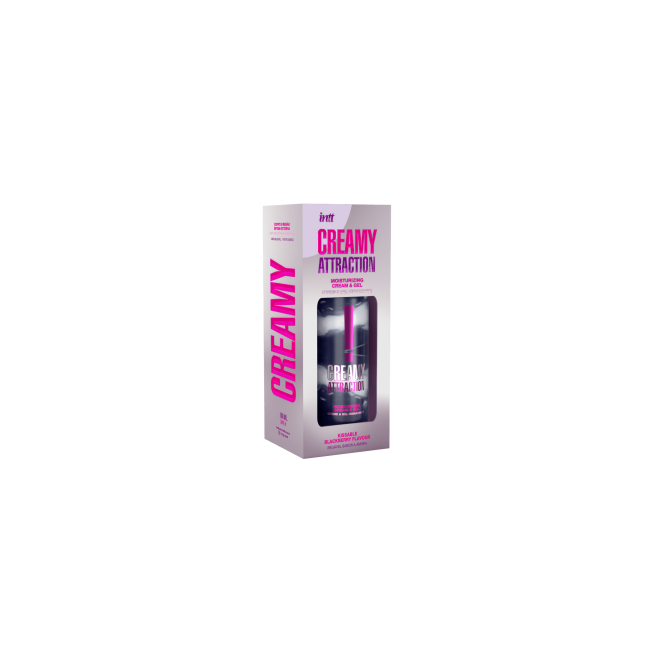 Creamy attraction - Crème et gel de massage embrassable à la mûre