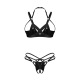 Keira Lise ensemble lingerie ouvert noir
