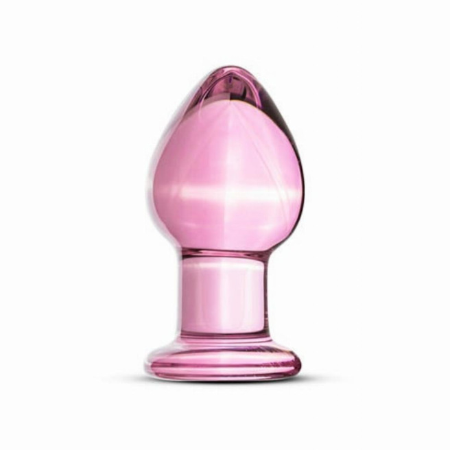 Pink Glass Buttplug