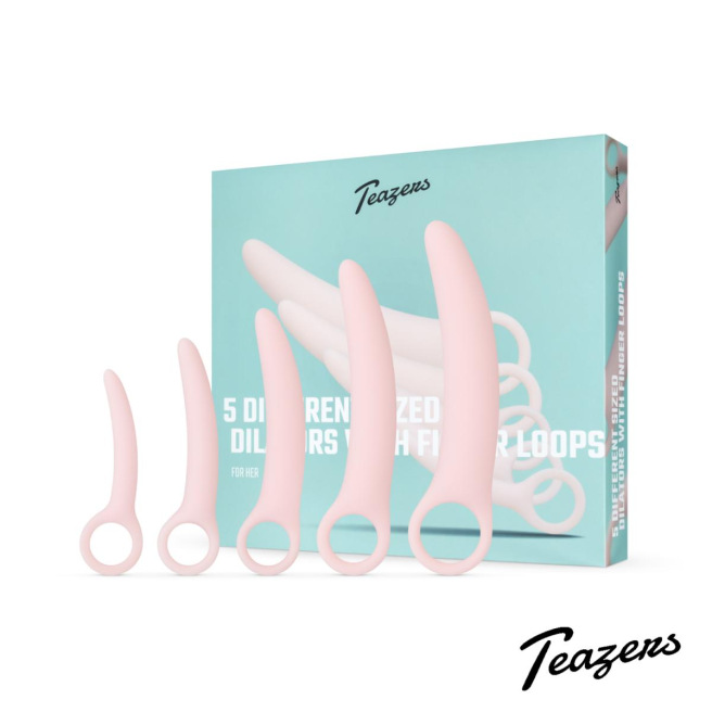 Teazers kit de dilatateur vaginale 5pces - Rose Teazers kit de dilatateur vaginale 5pces - Rose