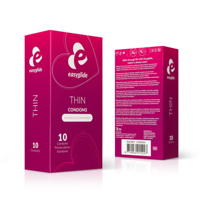 EasyGlide - Extra Thin Condoms - 10 pieces EasyGlide - Extra Thin Condoms - 10 pieces