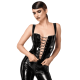F379 Dominae Corset Top en PVC lacé sur l'avant