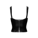 F379 Dominae Corset Top en PVC lacé sur l'avant