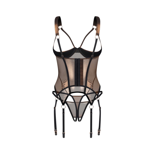 Soranna corset et string ouverts