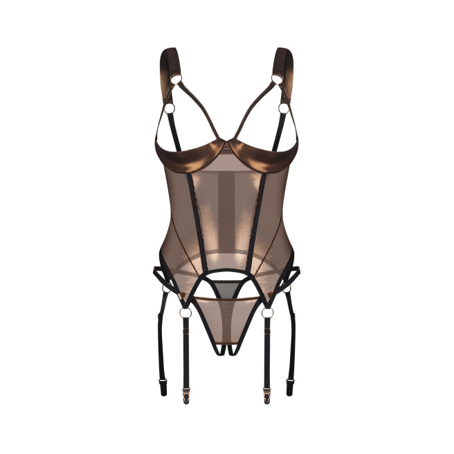 Soranna corset et string ouverts