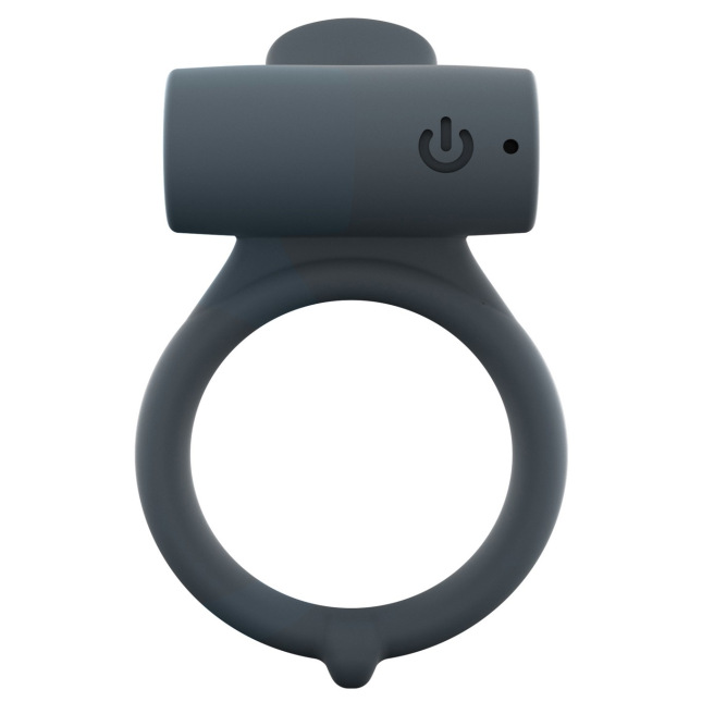 Cockring Vibrant Power Clit + - Noir