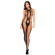 Bodystocking en résille noire échancrée - Mapalé