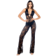 Combinaison sexy en dentelle transparente avec armatures
