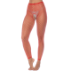 2 en 1 Top ou pantalon en résille rouge