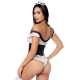 Costume sexy de soubrette 2 pièces