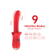 Vibromasseur Rouge Ultra-Souple KISS