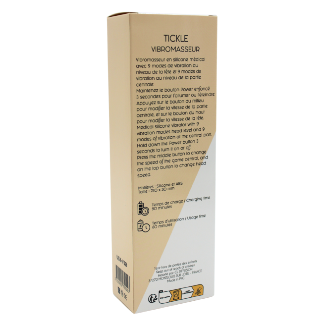 Vibromasseur TICKLE Double Stimulation USK-V30