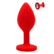 Plug rouge bijou cristal Small CHERRY