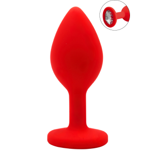 Plug rouge bijou cristal Small CHERRY