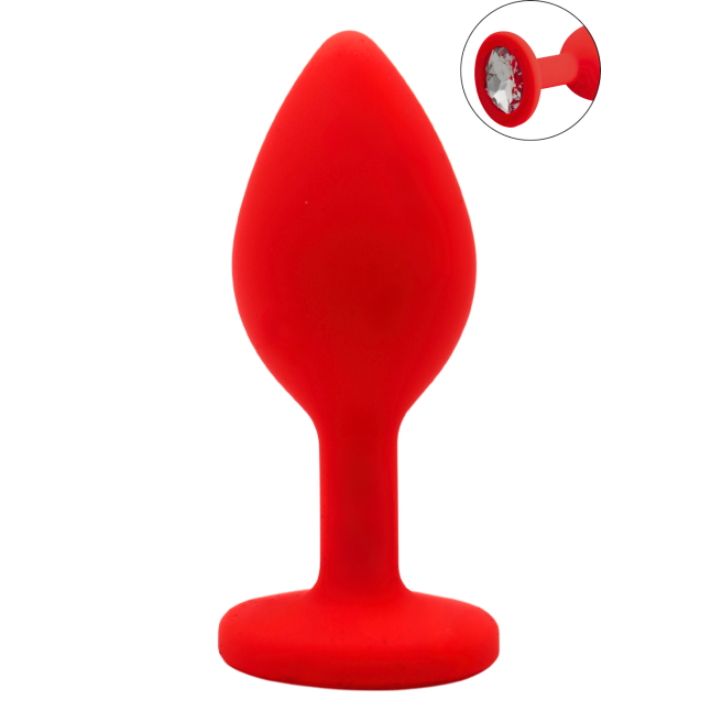 Plug rouge bijou cristal Small CHERRY