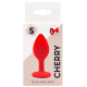 Plug rouge bijou cristal Small CHERRY