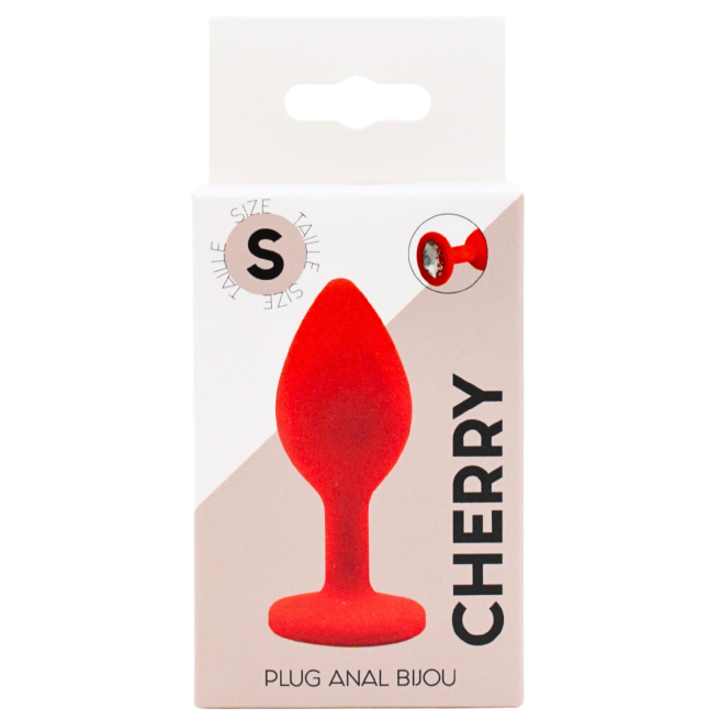 Plug rouge bijou cristal Small CHERRY