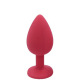 Plug rouge bijou cristal Small CHERRY