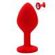 Plug rouge bijou cristal Medium CHERRY