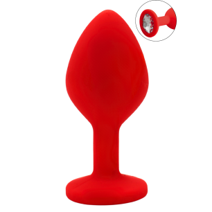 Plug rouge bijou cristal Medium CHERRY