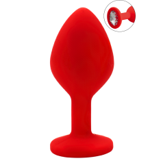 Plug rouge bijou cristal Medium CHERRY