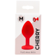 Plug rouge bijou cristal Medium CHERRY