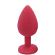 Plug rouge bijou cristal Medium CHERRY