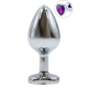 Plug bijou en aluminium bijou coeur violet Medium LOVELY