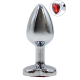 Plug bijou coeur en aluminium bijou rouge Small LOVELY
