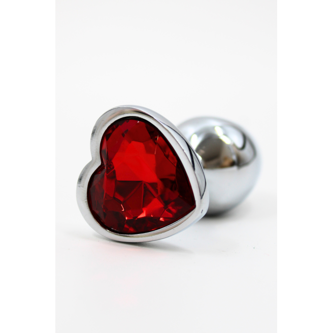 Plug bijou coeur en aluminium bijou rouge Small LOVELY