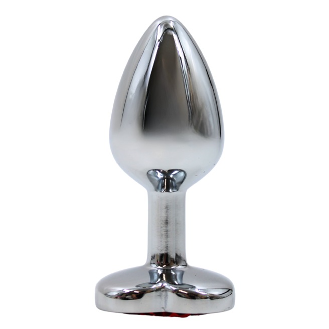 Plug bijou coeur en aluminium bijou rouge Small LOVELY