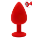 Plug rouge bijou cristal Large CHERRY