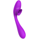 Stimulateur Clitoridien avec langue  Vibromasseur Point G 2-en-1 DISA Violet 