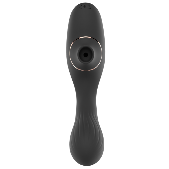 Stimulateur Clitoridien  Vibromasseur Point G 2-en-1 DINA Noir