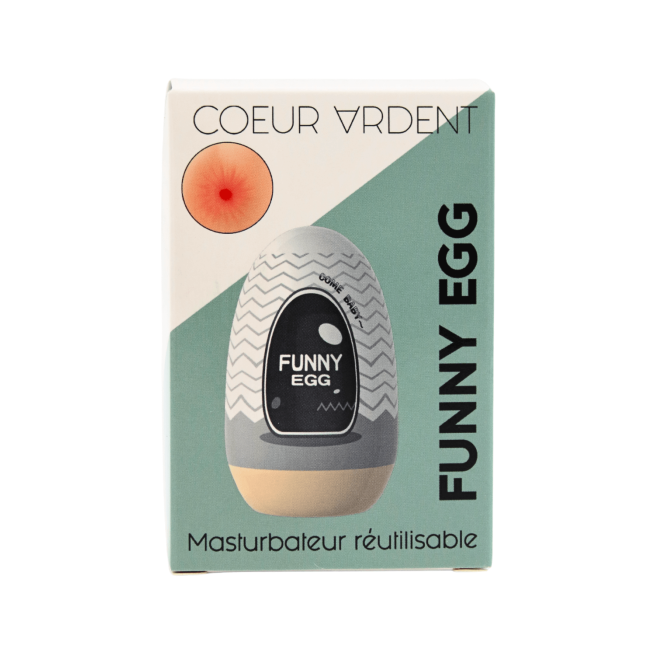 Gaine Masturbatrice Réutilisable FUNNY EGG  Design Réaliste Anus