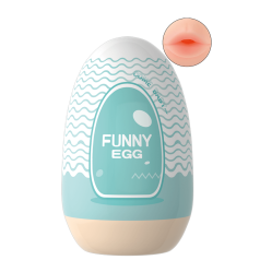 Gaine Masturbatrice Réutilisable FUNNY EGG  Design Réaliste Bouche